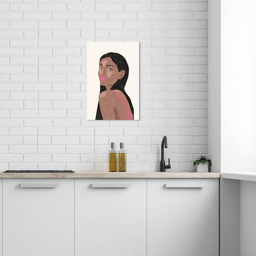 Wynwood Studio Canvas Fashion and Glam Elle Brown and Modern & Contemporary Wall Art Canvas Print