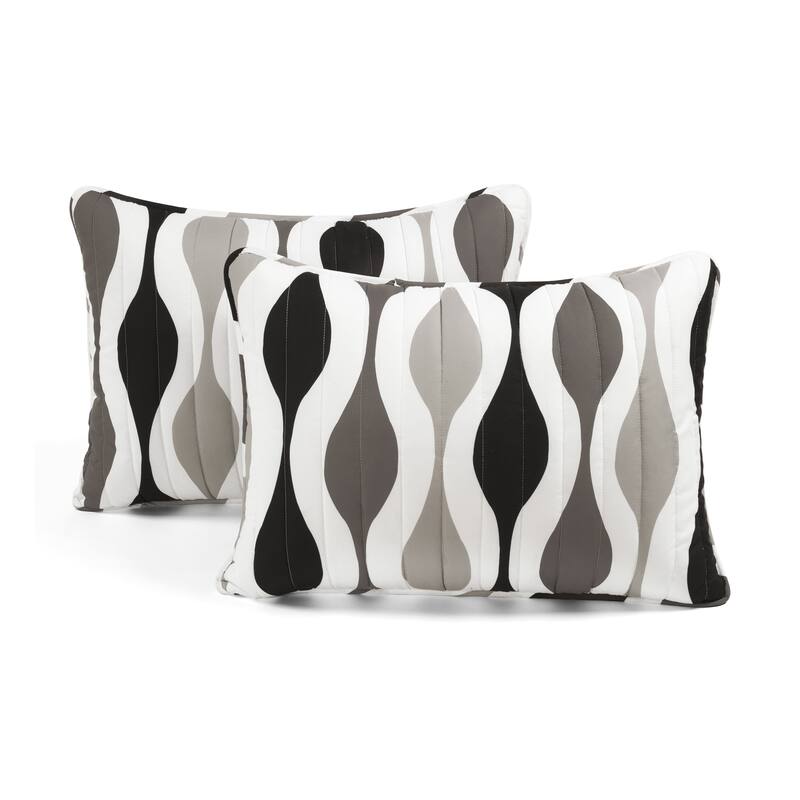 Lush Decor Mid Century Geo 3 Piece Quilt Set