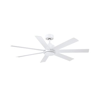 Fanimation Pendry 56 inch Indoor/Outdoor Smart Ceiling Fan with Remote - Matte White