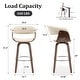 preview thumbnail 178 of 186, 26"/29" Faux Leather Swivel Bar Stools, Wood Counter Stool