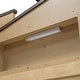 preview thumbnail 8 of 13, Twin Size Wood Kids Platform Bed with House-Shaped Headboard, Built-in LED Light, Guardrails Storage for Bedroom, Natural