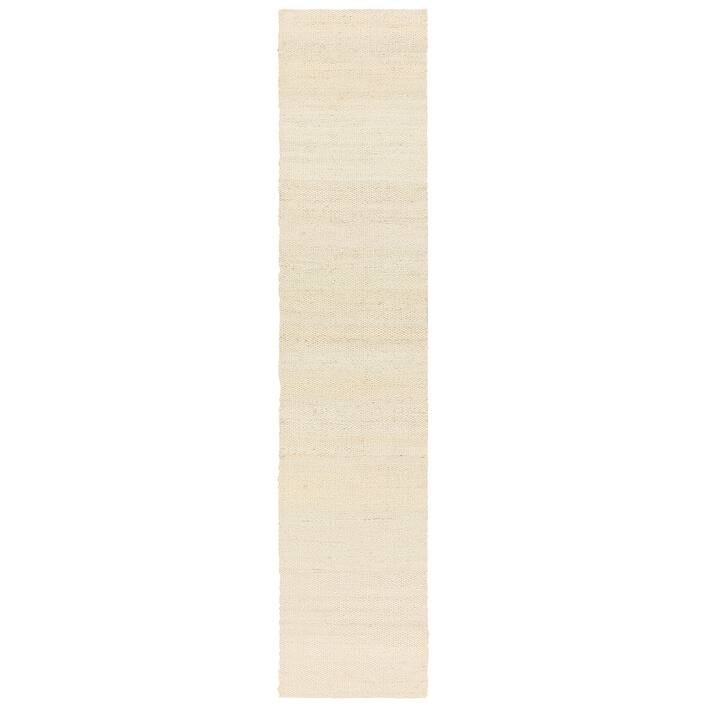 Quito Natural Solid Jute Area Rug - 2' 6" x 12' - White - Runner
