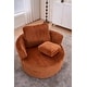 preview thumbnail 10 of 55, Oversized 360 Degreed Swivel Accent Chair Modern Soft Plush Corduroy Round Barrel Chair for Living Room Bedroom with Pillows