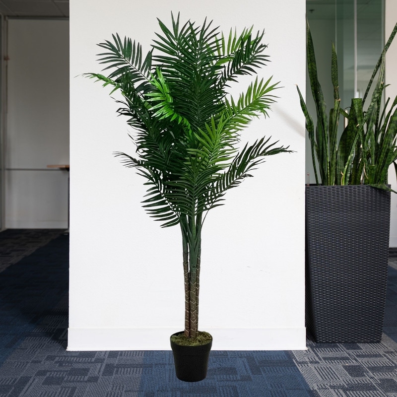 XBrand Lifelike Artificial Palm Tree with Detailed Fronds - Bed Bath &  Beyond - 43274872
