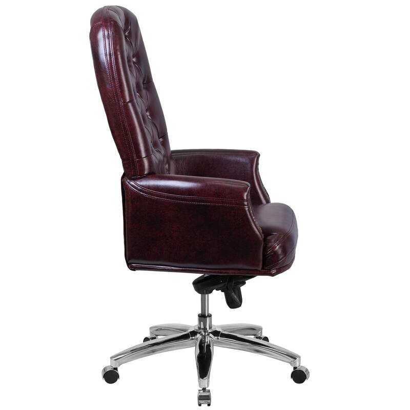 High Back Tufted LeatherSoft Executive Swivel Ergonomic Office Chair
