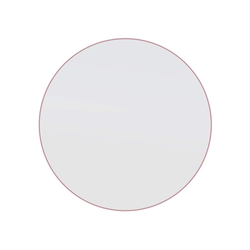 Glass Warehouse Round 28" Stainless Steel Framed Mirror