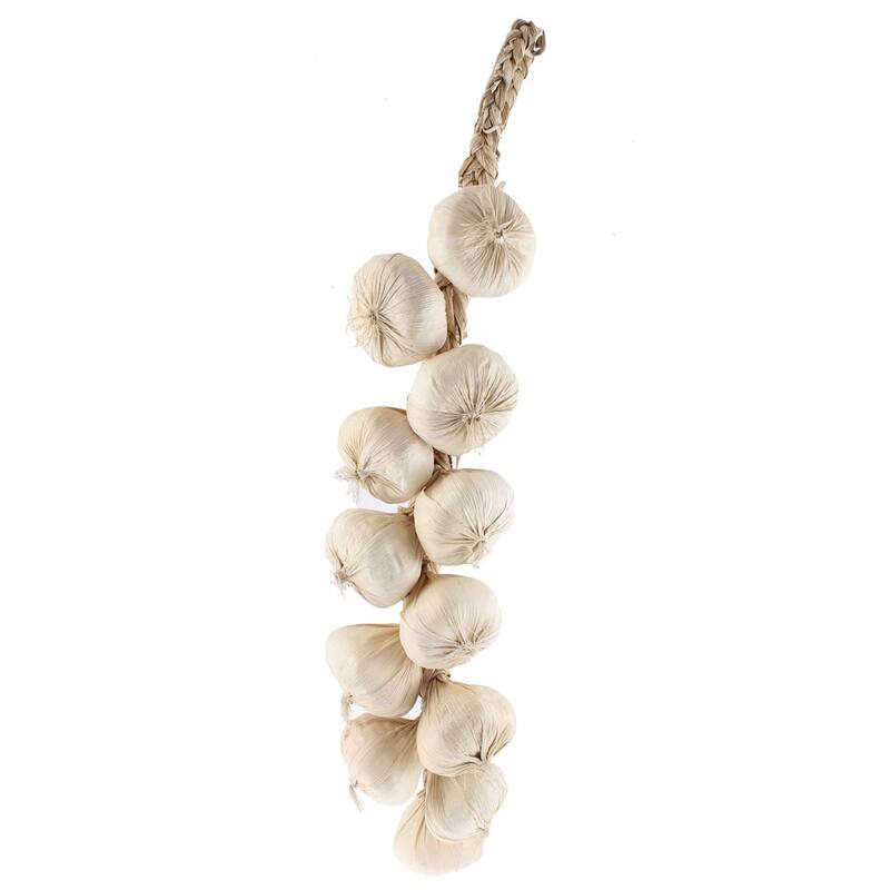 House Kitchen Garden Indoor Decor Artificial Garlic Strings - Beige