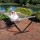 preview thumbnail 62 of 71, Sunnydaze Rope Hammock with 12-Foot Stand, Hammock Pad & Pillow