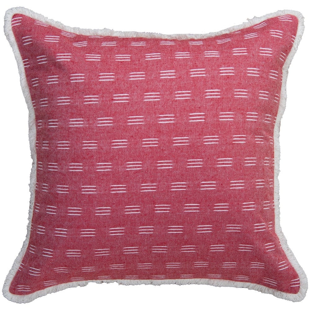 Rizzy Home Drop Stitched Woven Throw Pillow