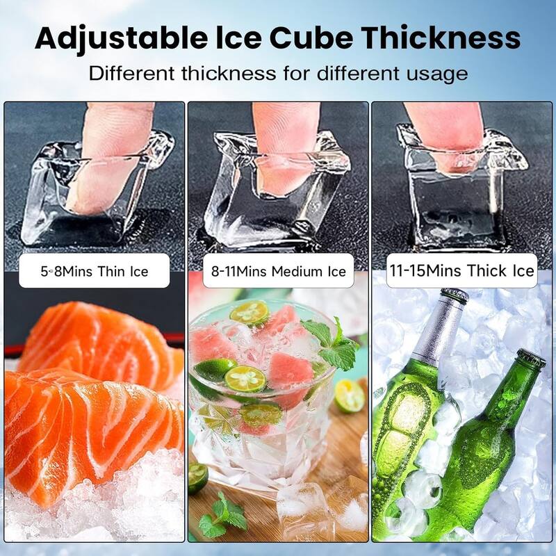 550LB/24H Commercial Ice Maker Stainless Steel Bar Restaurant Ice Cube Machine