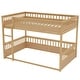 preview thumbnail 8 of 11, Wooden Bunk Bed with Ladder, Guardrails, and Detachable Design for Kids or Guest Room