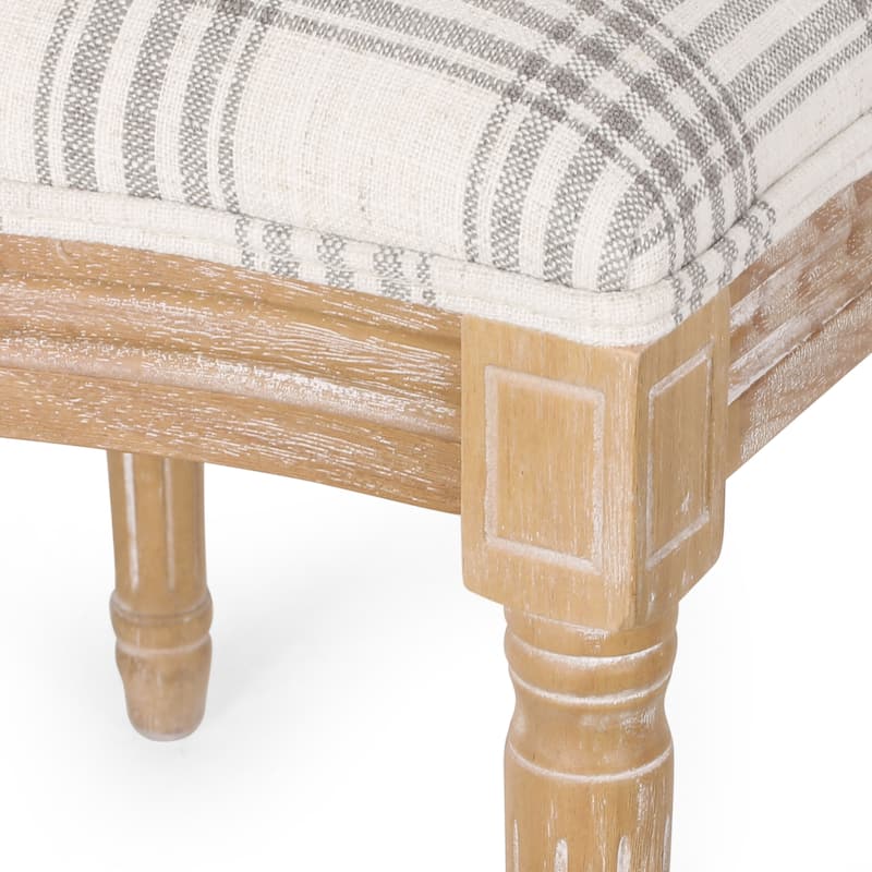 Phinnaeus French Country Fabric Dining Chairs (Set of 2) by Christopher Knight Home