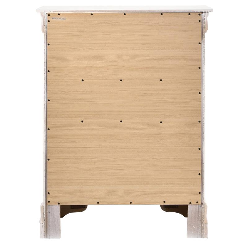 4-Drawer Wooden Bedroom Chest - 41" - White