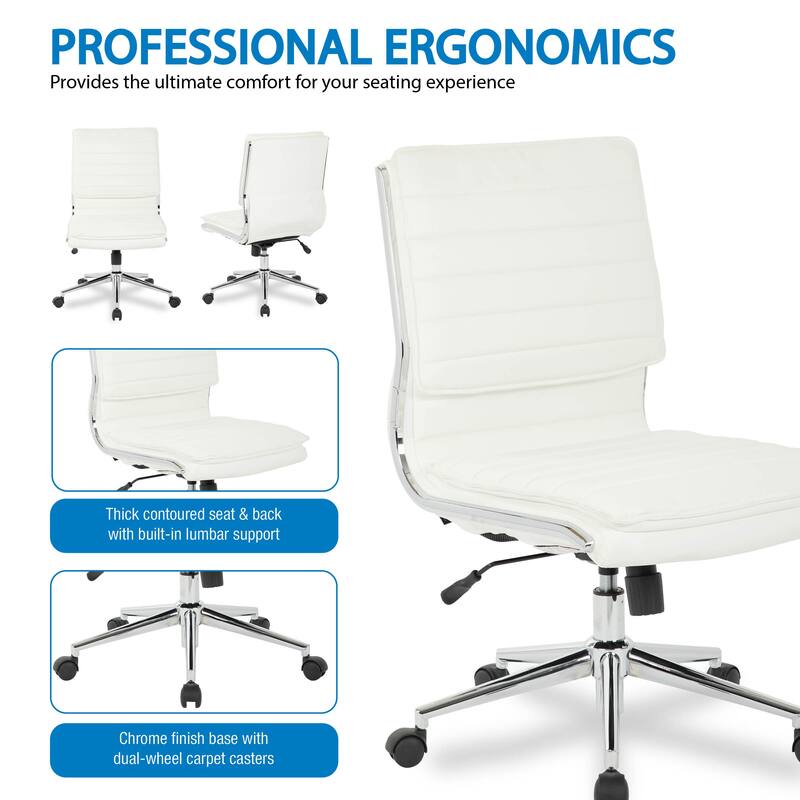 Armless Mid Back Professional Managers