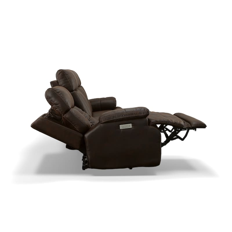Clive Power Reclining Sofa with Power Headrests & Lumbar by Flexsteel - 88" x 43" x 41"