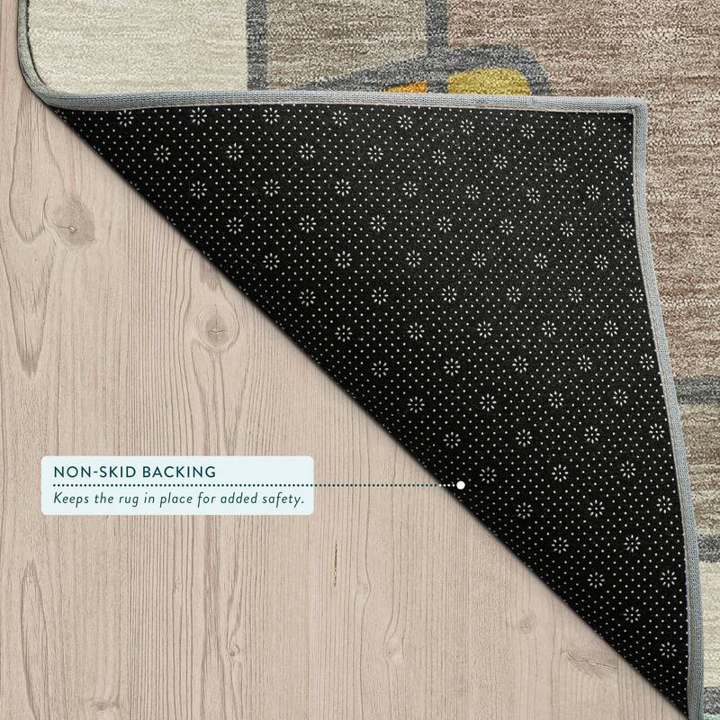 Machine Washable Indoor/ Outdoor Contemporary Prenner Chantille Rug