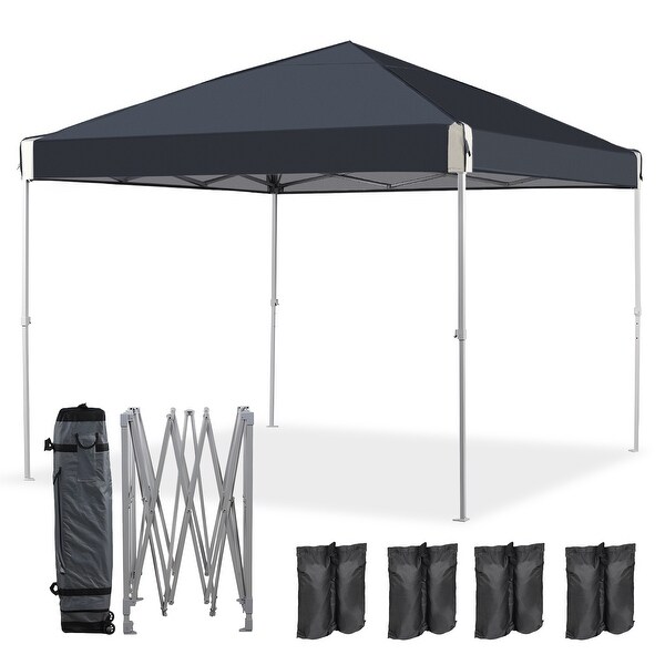 Aoodor 12'x12' Pop Up Canopy Tent with Roller Bag, Portable