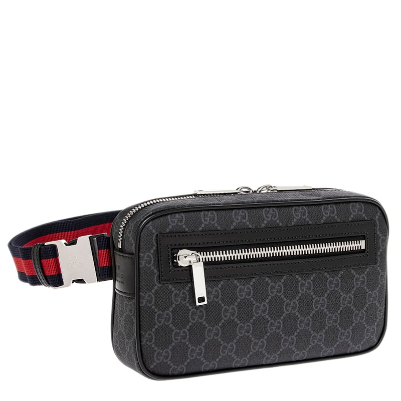 Gucci Men's GG Supreme Belt Bag - Black