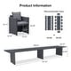 preview thumbnail 17 of 29, PURPLE LEAF Sanori Patio outdoor Dining Set Modern Large Weather-Resistant Aluminum for Garden Backyard Kitchen-Grey