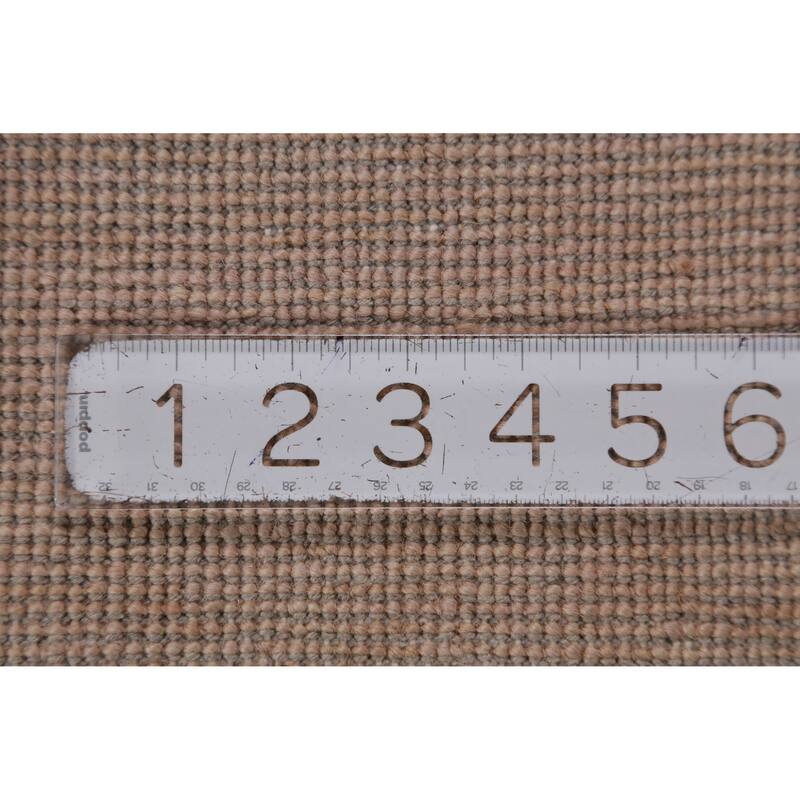 Hand Knotted Oriental 100% Wool Carpet Modern Solid Peach Gabbeh Area Rug - 10' 3'' X 5' 3''