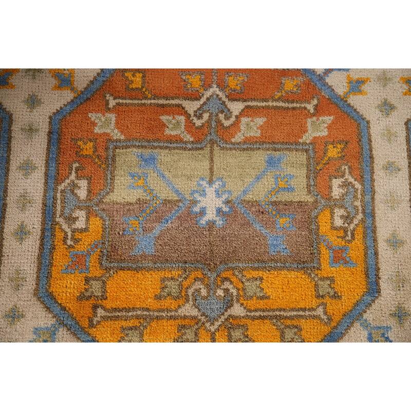 Geometric Khotan Oriental Area Rug Wool Carpet - 8'1" x 10'2"