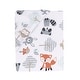 preview thumbnail 3 of 3, Bedtime Originals Woodland Friends Fox/Owl/Raccoon Fitted Crib Sheet - White