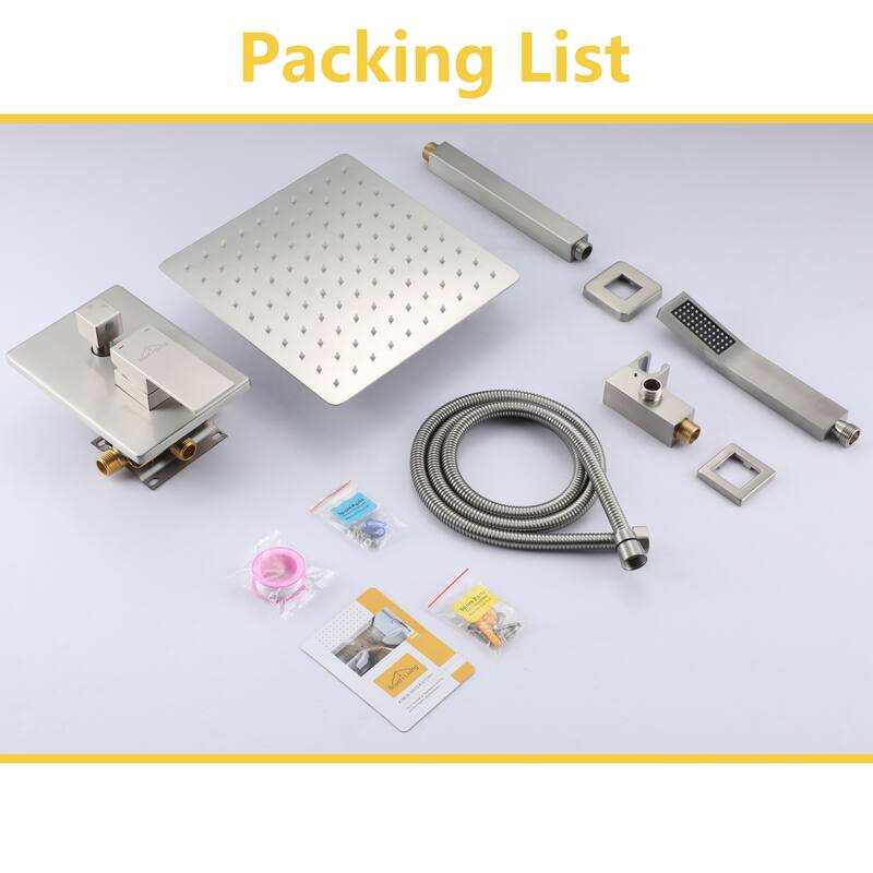 2-Function 10/12/16 In Ceiling Mounted Shower System
