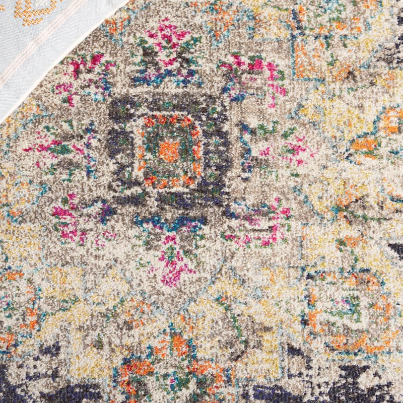 SAFAVIEH Madison Diederike Boho Medallion Distressed Rug