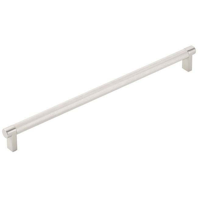 Emtek 84058.REC.KN Knurled 12" Center to Center Bar Cabinet Pull with