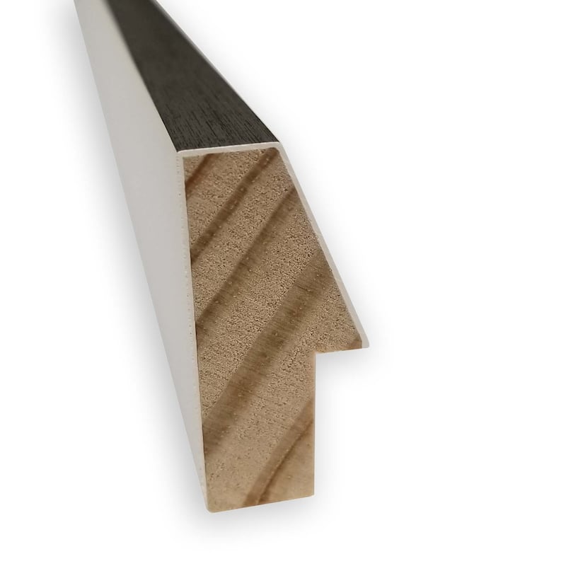 Dynamic Brushstrokes by Julia Contacessi Wood Framed Wall Art Print - Lucie Silver White