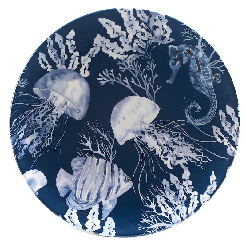 Certified International Sea Life Melamine 2-piece Platter Set