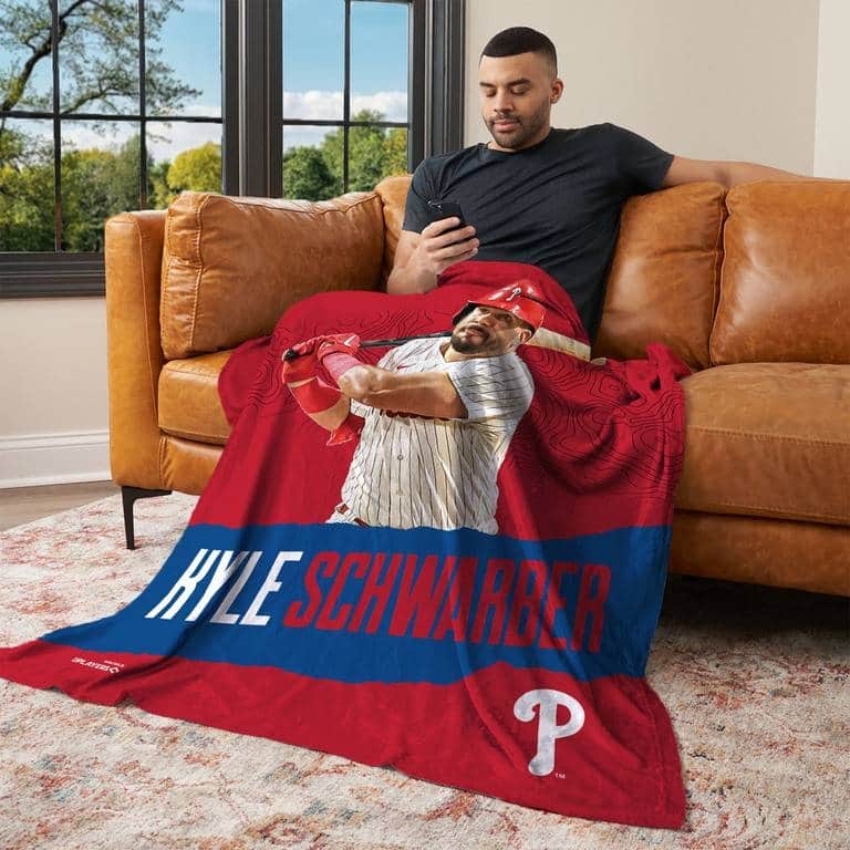 MLB Philadelphia Phillies Player Silk Touch Throw Blanket