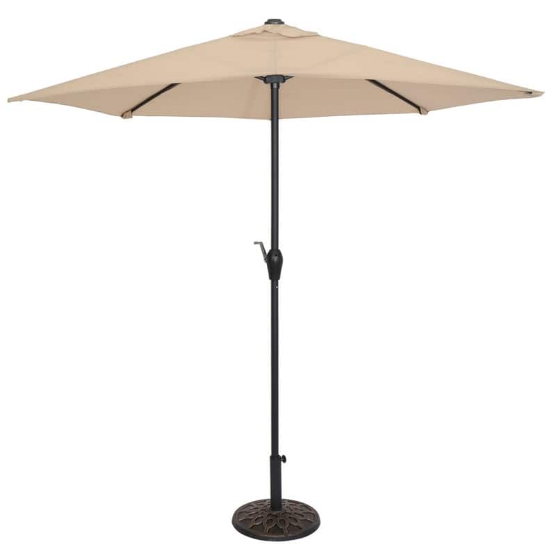 Patio Central Umbrella Cantilever Umbrella Rust Proof Iron