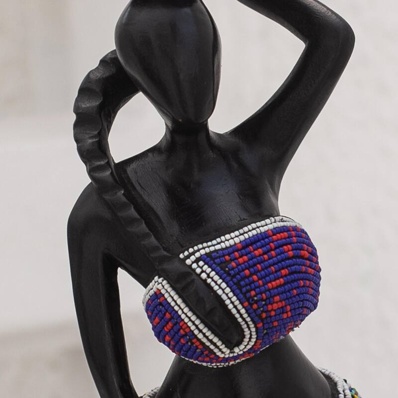 Novica Handmade Ohemaa Sese Wood Sculpture