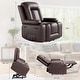preview thumbnail 30 of 38, Power lift recliner chair with massage, cup holders, and side pocket.