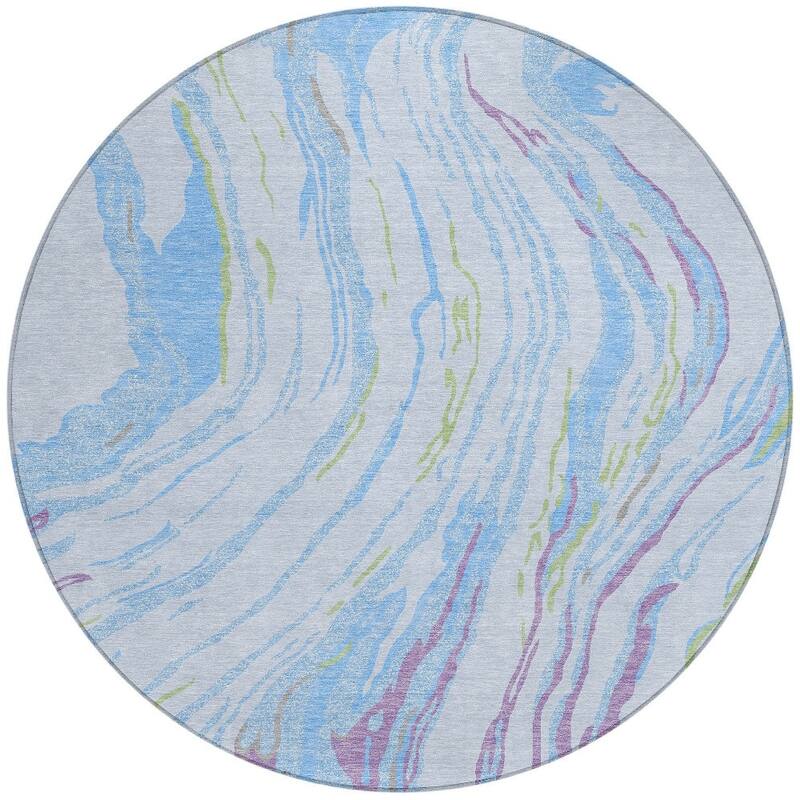 HomeRoots Abstract Transitional Rectangle Outdoor Rug