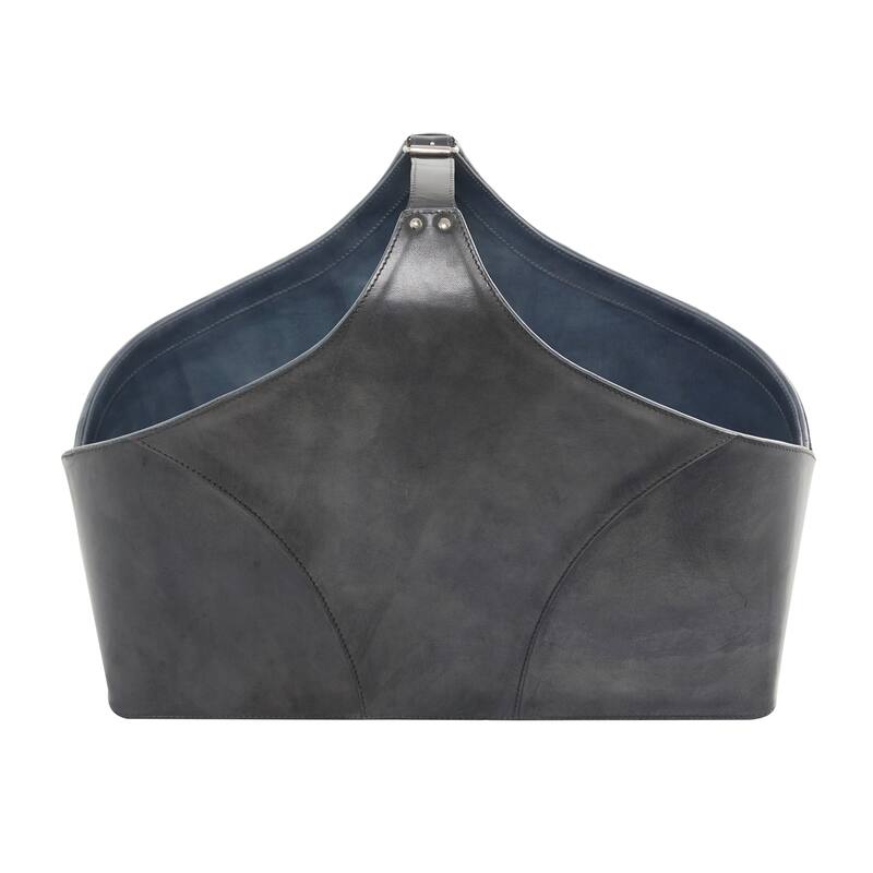 Leather Modern Magazine Holder - 16 x 23 x 12
