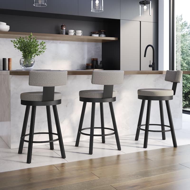 Amisco Morgan Swivel Counter and Bar Stool