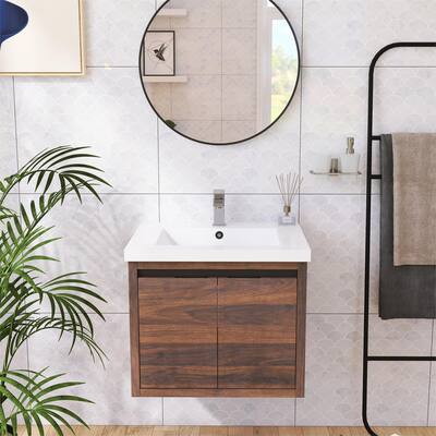 Beingnext 24" Bathroom Vanity with Sink, Floating Bathroom Vanity With Soft Close Door