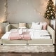 preview thumbnail 10 of 14, Multi-functional Upholstered Platform Bed Mother & Child Bed, Queen Size & Twin XL Size Beige