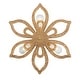 preview thumbnail 3 of 7, Daisy 3-light Modern Coastal Rattan Wall Sconce Flower Wall Decor Light - 24 In. Wide