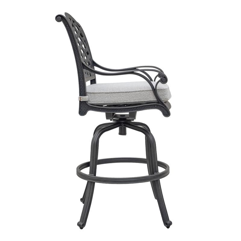 Ventura Cast Aluminum Bar Stool with Cushion (Set of 2)