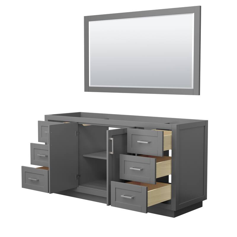 Miranda Bathroom Vanity Cabinet, 58-Inch Mirror