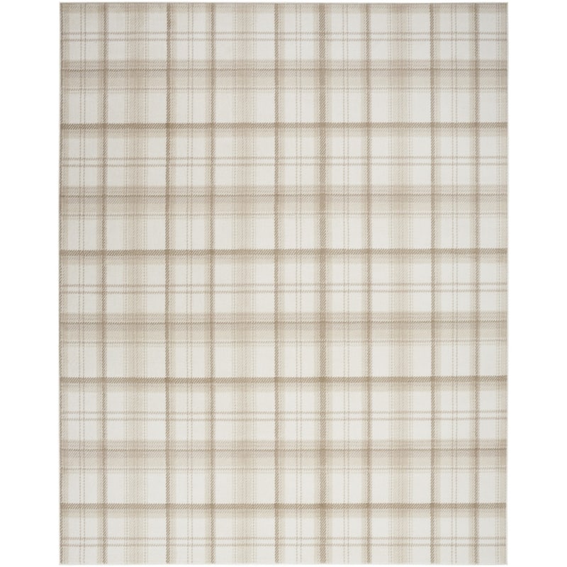 HomeRootsPlaid Contemporary Rectangle Area Rug - 118' X '94' X '0.5