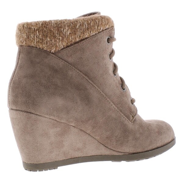 steve madden suede wedge booties