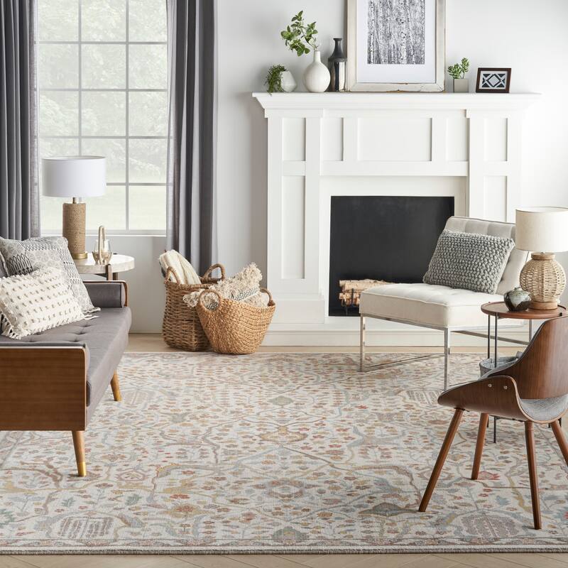 Nourison Parisa Traditional Persian Floral Area Rug