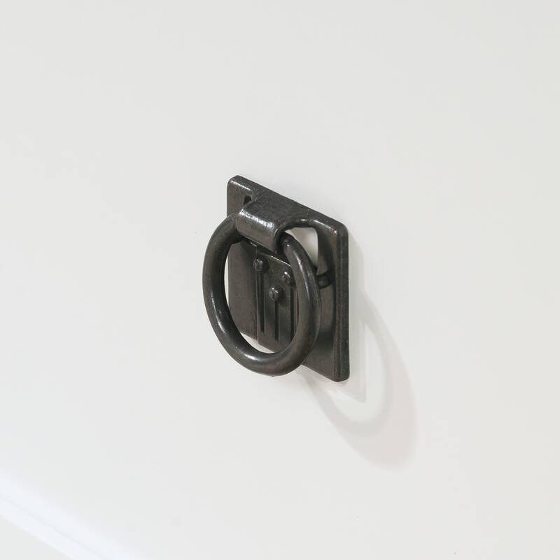 Wood Lateral File with Large Drawer, White