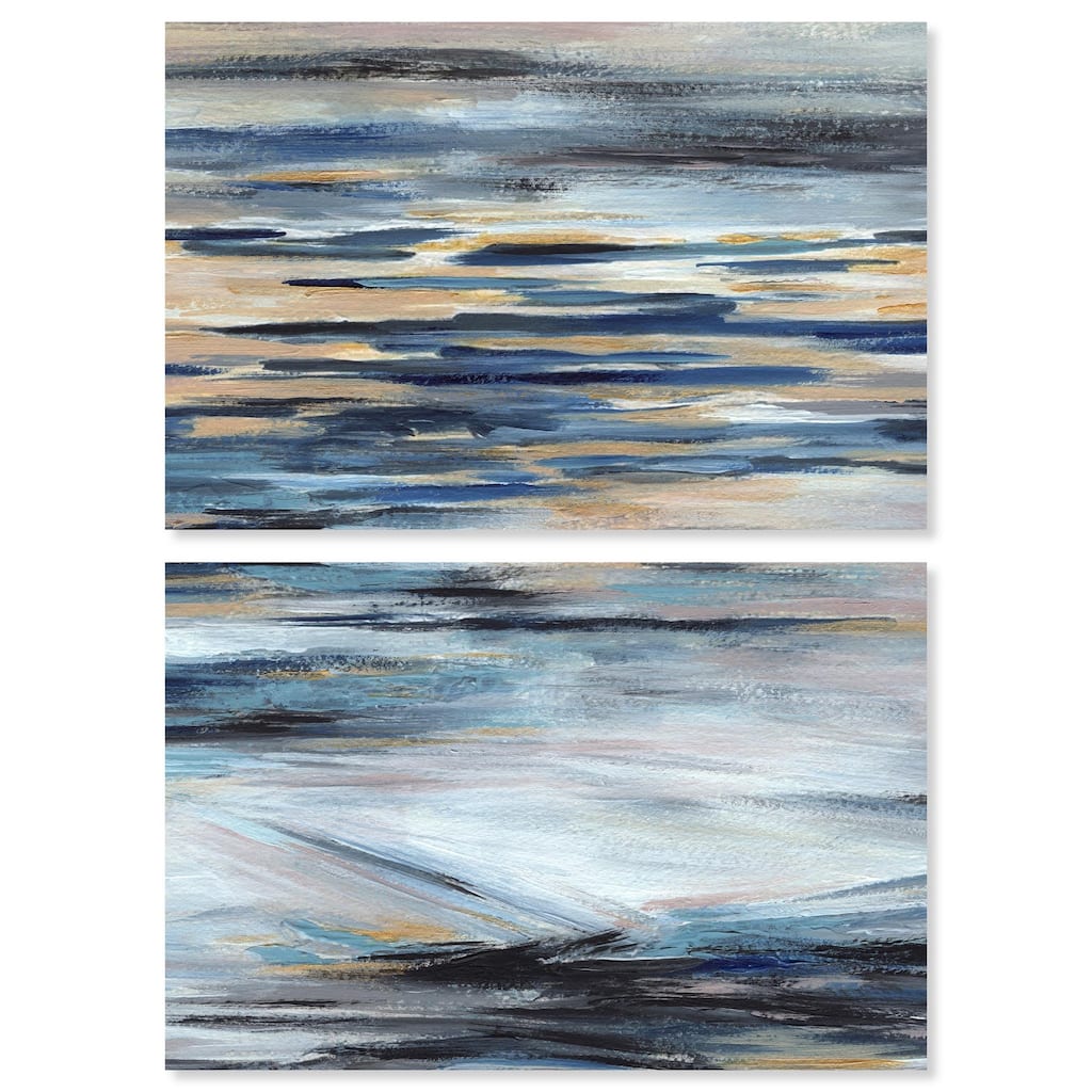 Endless Sea Canvas Set of 2 by Art Remedy, Gallery Wrapped