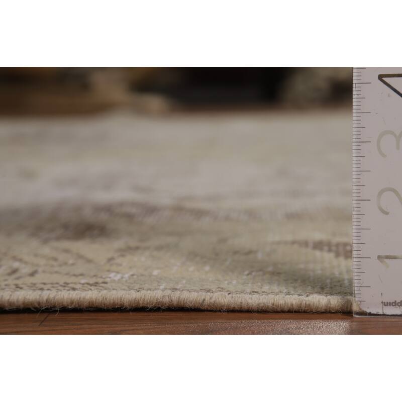 Tabriz Persian Vintage Area Rug Handmade Traditional Wool Carpet - 8'11" x 12'4"