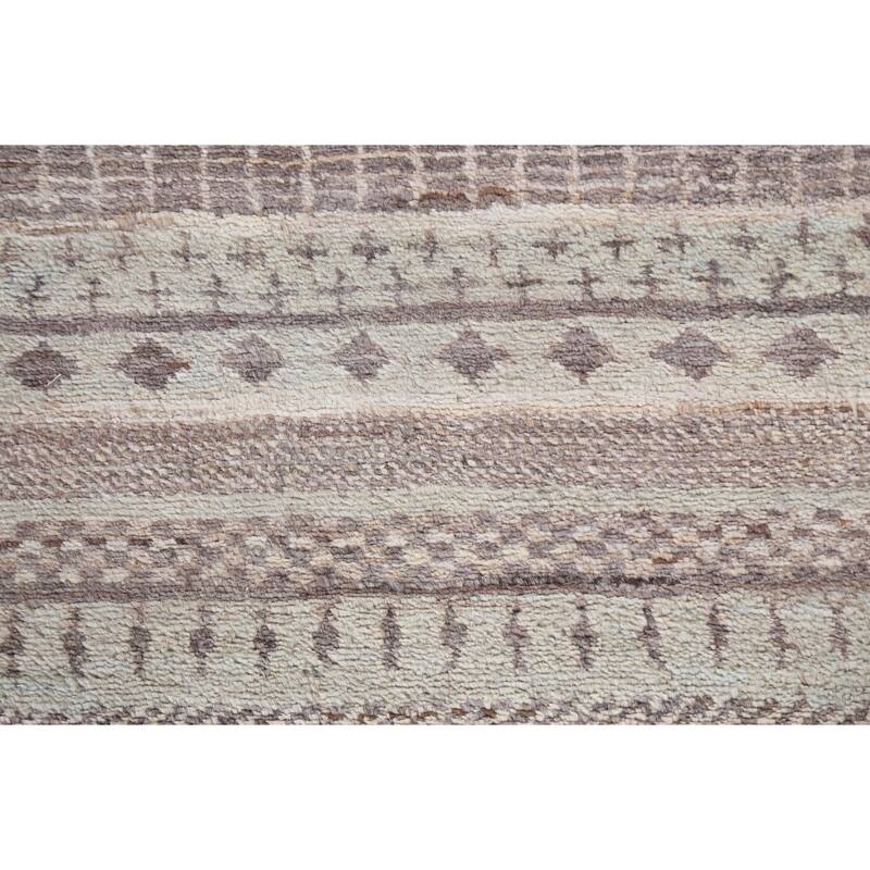 Contemporary Gabbeh Kashkoli Wool Runner Rug Handmade Oriental Carpet - 2'8" x 10'2"